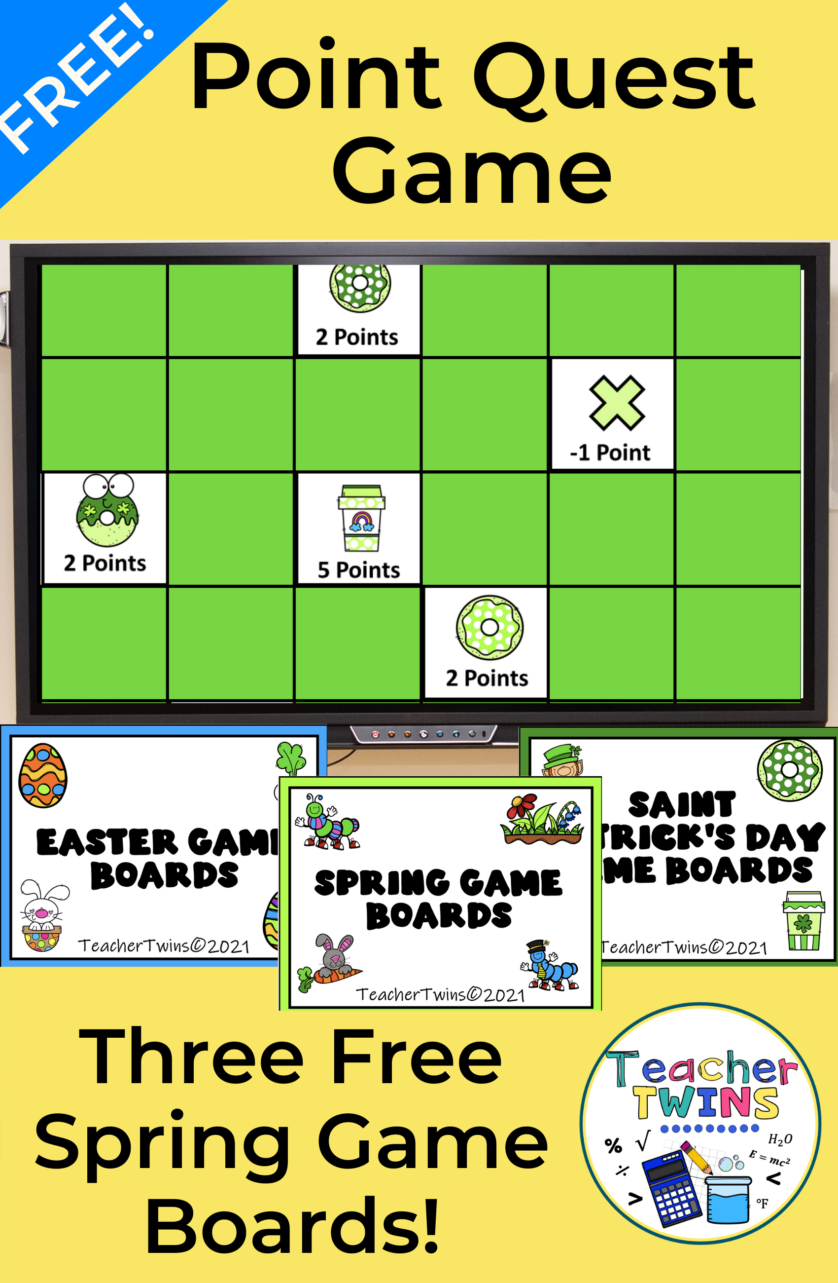 Spring Point Quest Game Boards LM Teacher Twins