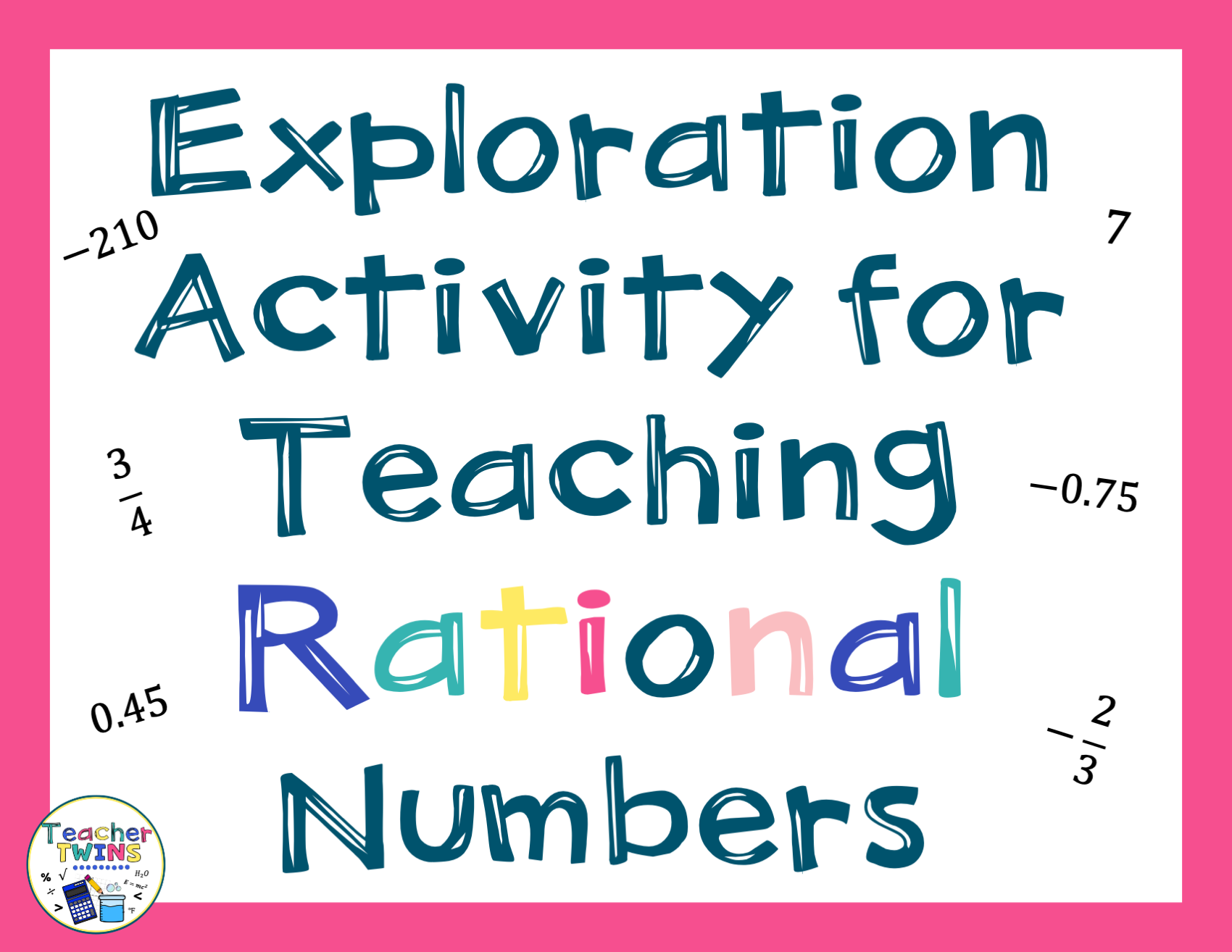 Teaching Rational Numbers Teacher Twins