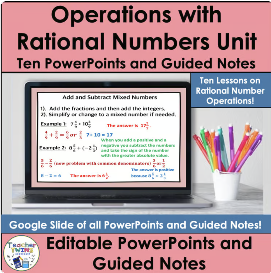 Operations with Rational Numbers Unit