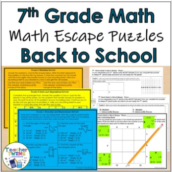 Middle School Math Back-to-School Activities