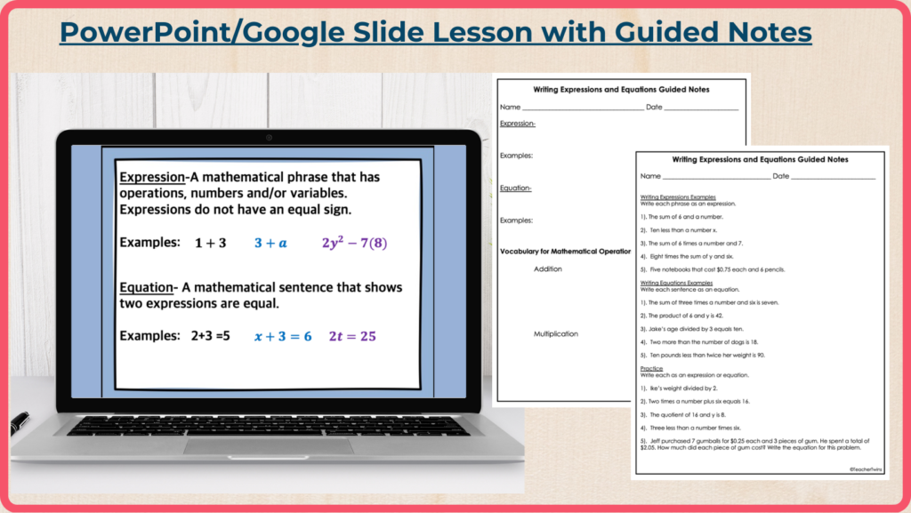 Editable PowerPoints with Guided Notes