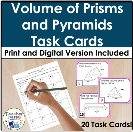 Task Cards to use for math games