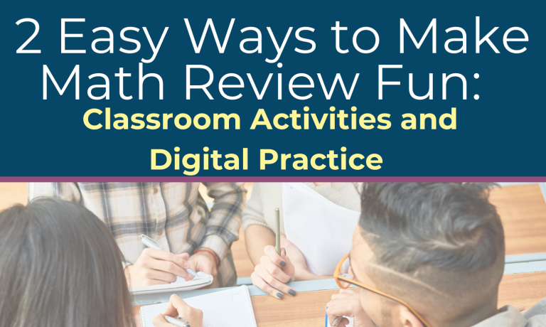 2-easy ways to make math review fun