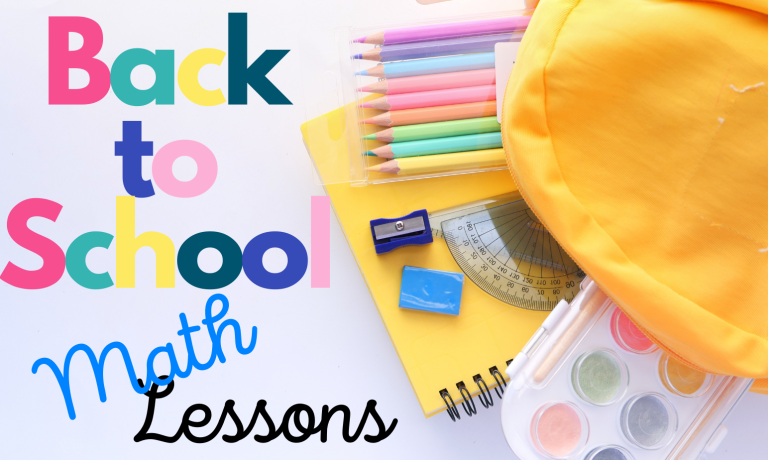 Back to School Math Lessons